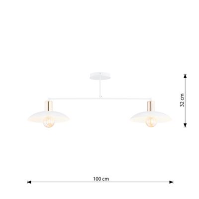 Emibig Lighting Taklampa SPIRIT 2 VIT