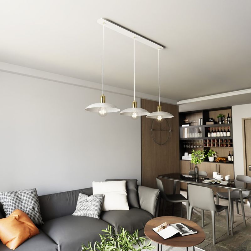 Emibig Lighting Taklampa SPIRIT 3 VIT