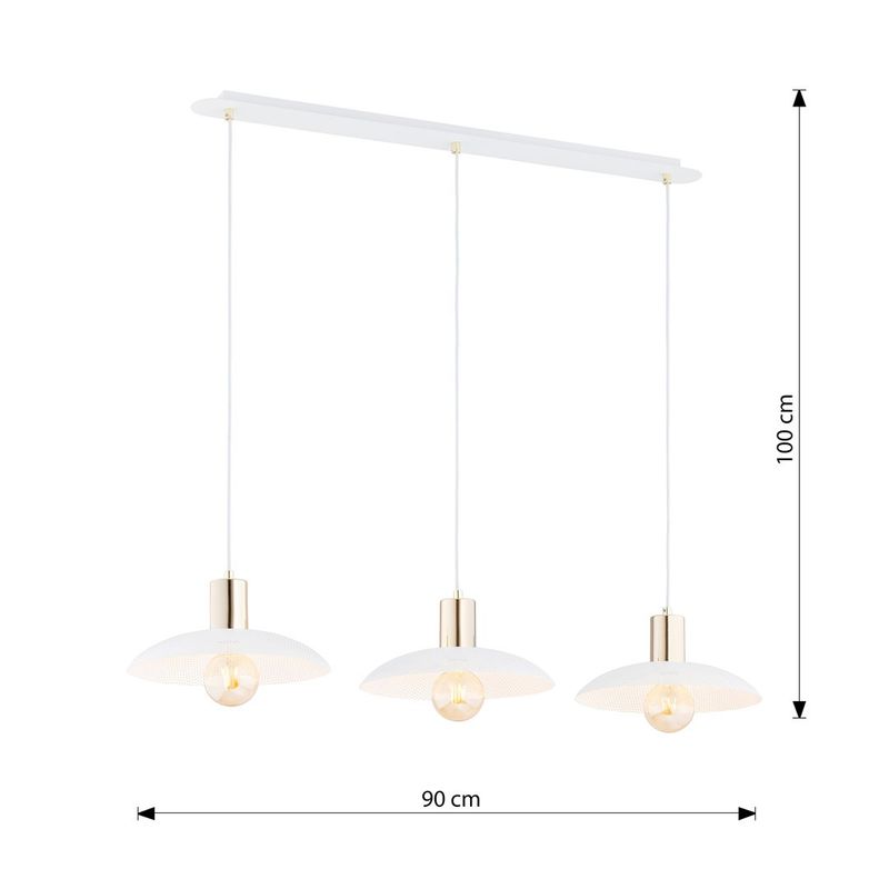 Emibig Lighting Taklampa SPIRIT 3 VIT