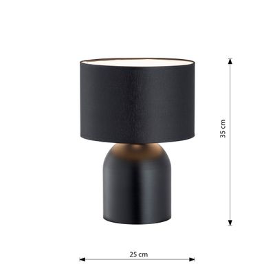 Emibig Bordslampa Lighting ASPEN LN1 SVART/VIT