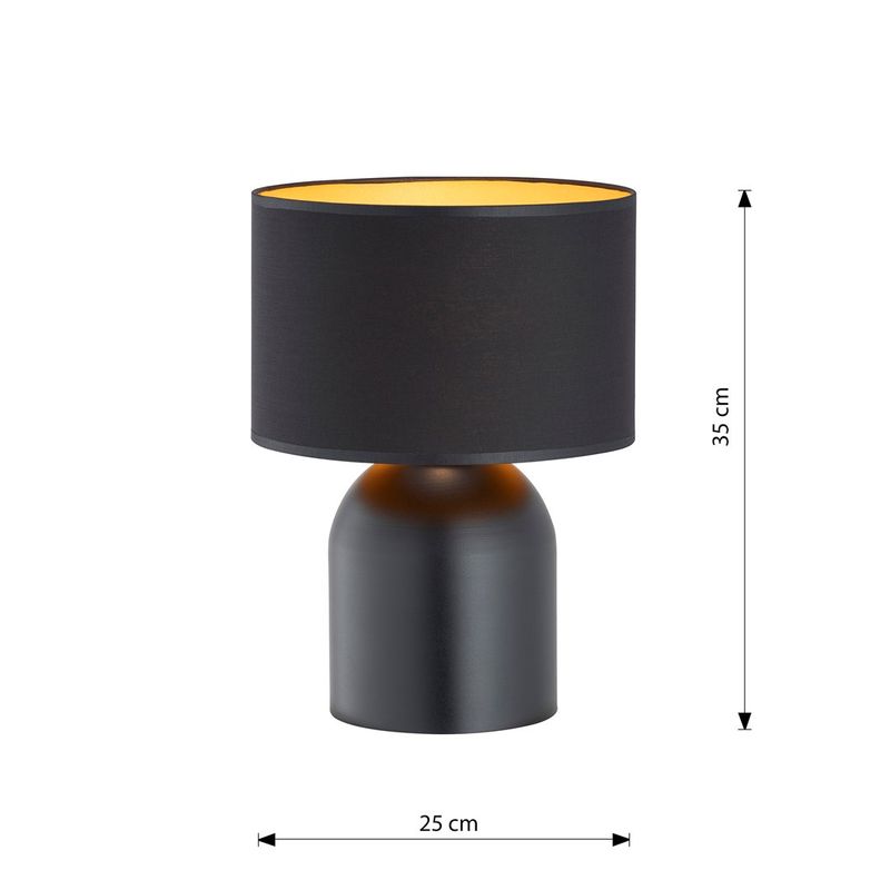 Emibig Bordslampa Lighting ASPEN LN1 SVART/GULD