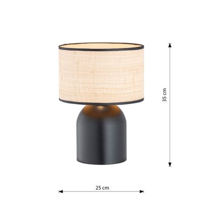 Emibig Bordslampa Lighting ASPEN LN1 SVART/ROTTING