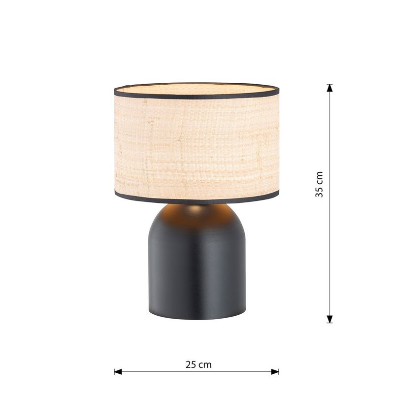 Emibig Bordslampa Lighting ASPEN LN1 SVART/ROTTING