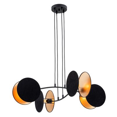 Emibig Lighting Taklampa MOTIF 4 SVART/GULD