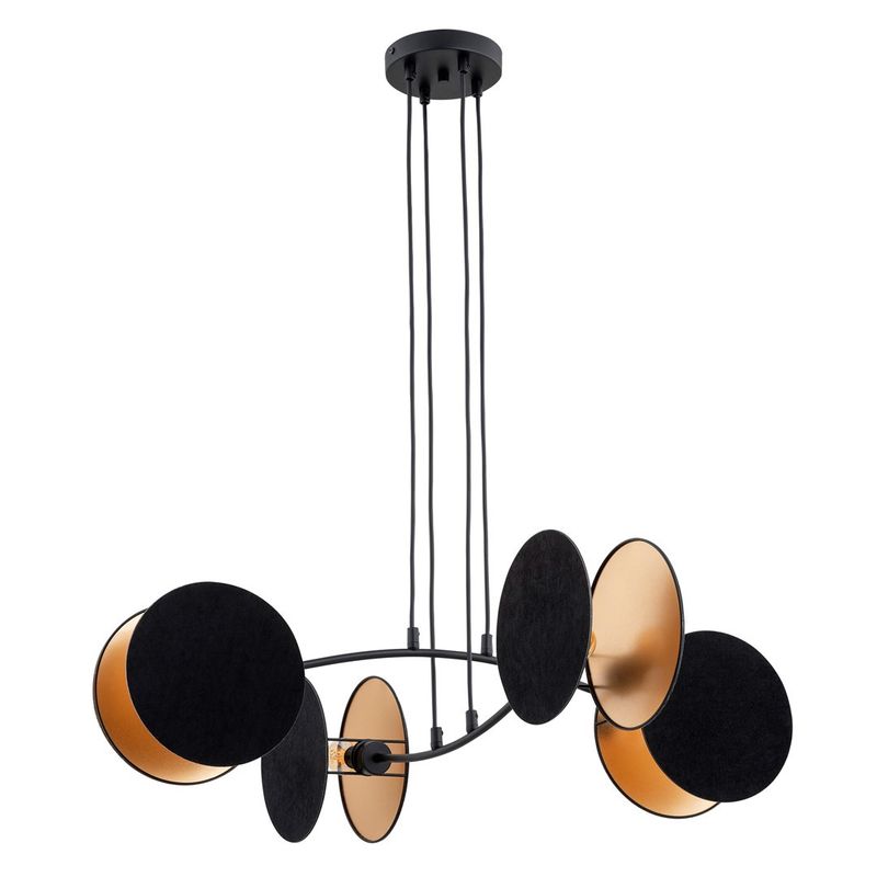 Emibig Lighting Taklampa MOTIF 4 SVART/GULD