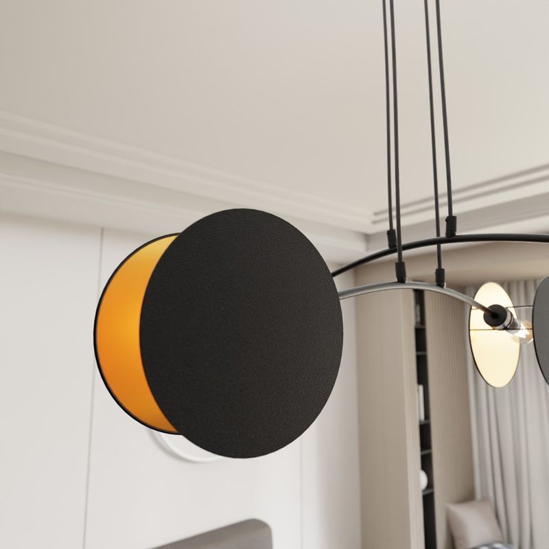Emibig Lighting Taklampa MOTIF 4 SVART/GULD