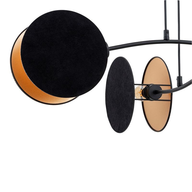 Emibig Lighting Taklampa MOTIF 4 SVART/GULD
