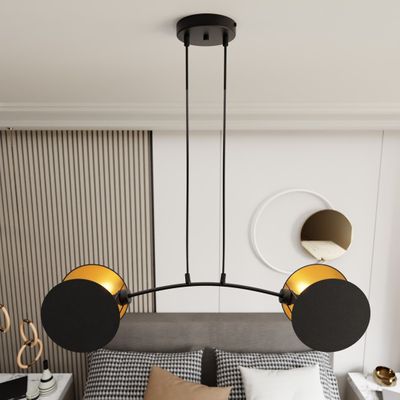 Emibig Lighting Taklampa MOTIF 2 SVART/GULD