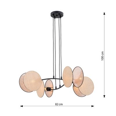 Emibig Lighting Taklampa MOTIF 4 NATURLIG