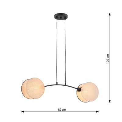 Emibig Lighting Taklampa MOTIF 2 NATURLIG