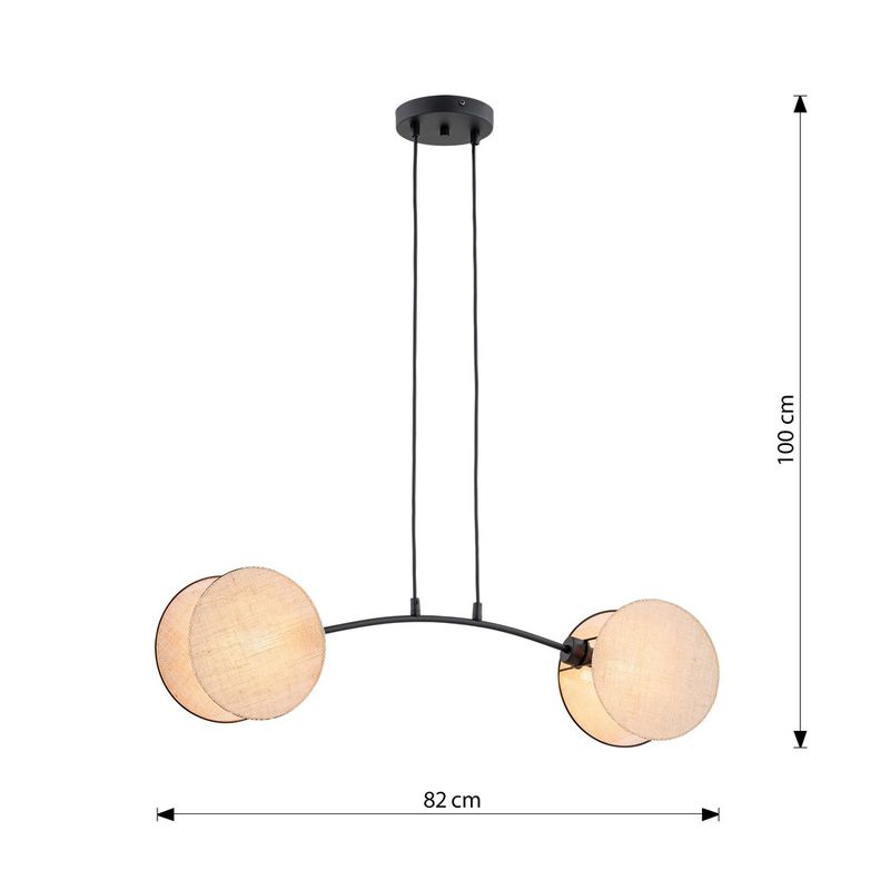 Emibig Lighting Taklampa MOTIF 2 NATURLIG