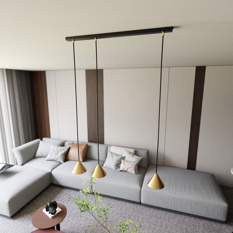 Emibig Lighting Taklampa ELIT 3 BL GULD