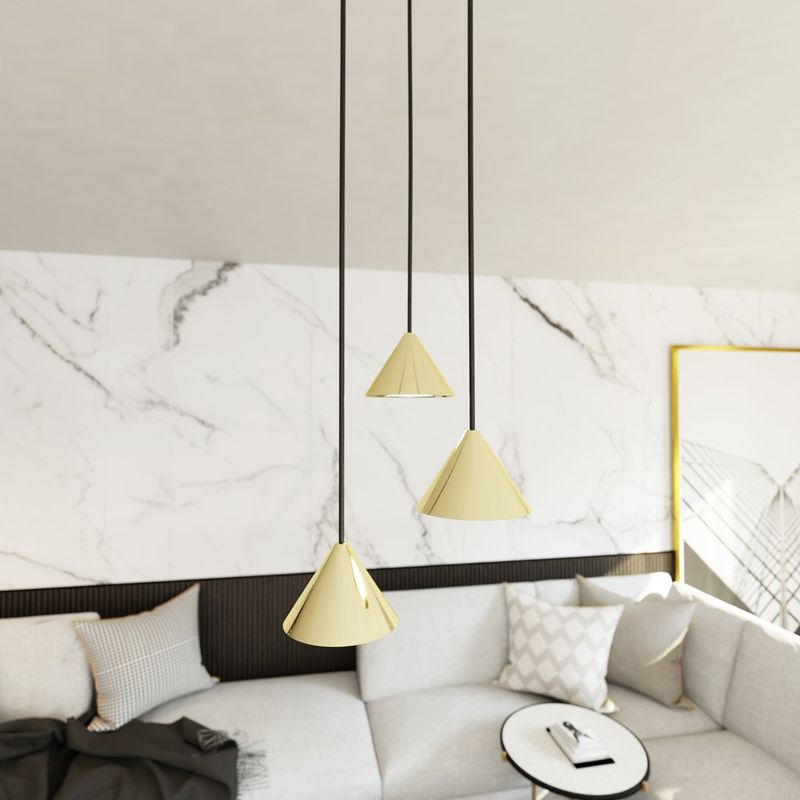 Emibig Lighting Taklampa ELIT 3 PREMIUM GULD