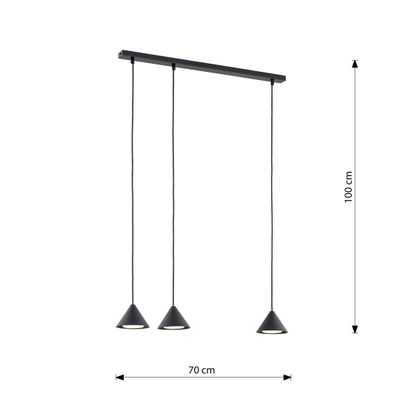 Emibig Lighting Taklampa ELIT 3 SVART