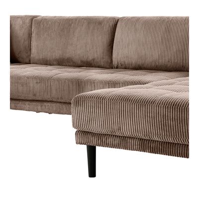 House Nordic Lido U-soffa öppet slut, högerställd - Brun Manchester