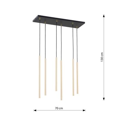 Emibig Lighting Taklampa SELTER 6 GULD