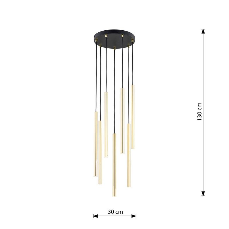 Emibig Lighting Taklampa SELTER 7 PREMIUM GULD