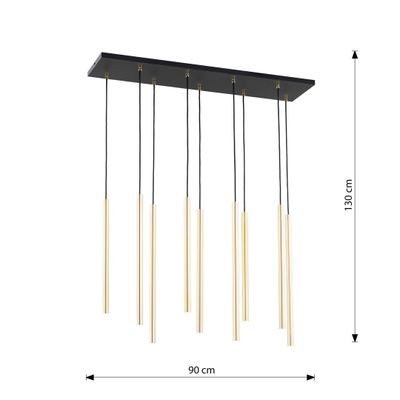 Emibig Lighting Taklampa SELTER 9 GULD
