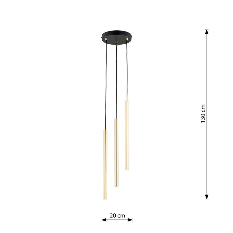 Emibig Lighting Taklampa SELTER 3 PREMIUM GULD