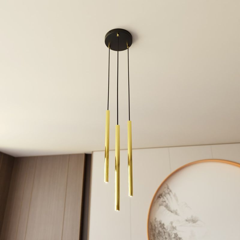 Emibig Lighting Taklampa SELTER 3 PREMIUM GULD