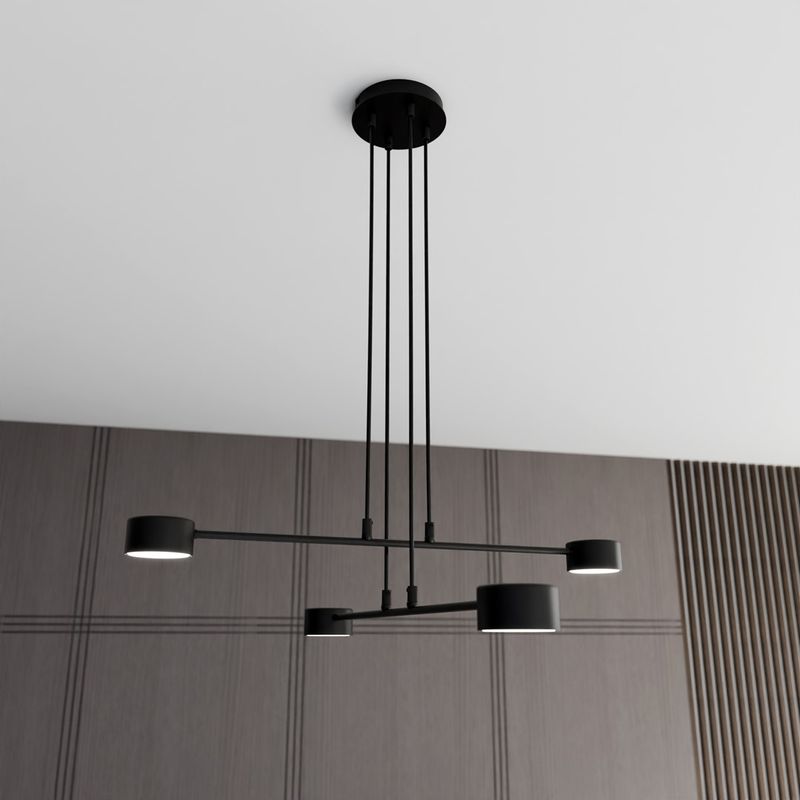 Emibig Lighting Taklampa MODUS 4 SVART