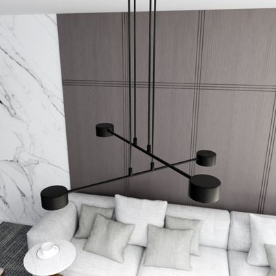 Emibig Lighting Taklampa MODUS 4 SVART