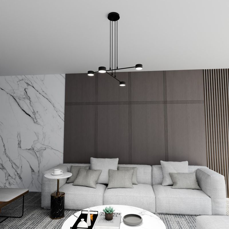 Emibig Lighting Taklampa MODUS 4 SVART