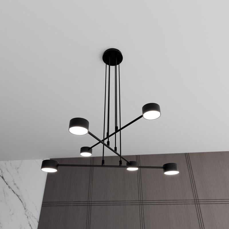 Emibig Lighting Taklampa MODUS 6 SVART
