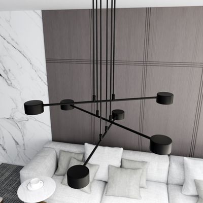 Emibig Lighting Taklampa MODUS 6 SVART