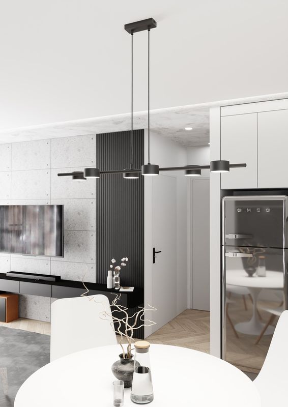 Emibig Lighting Taklampa SORA 6 BL