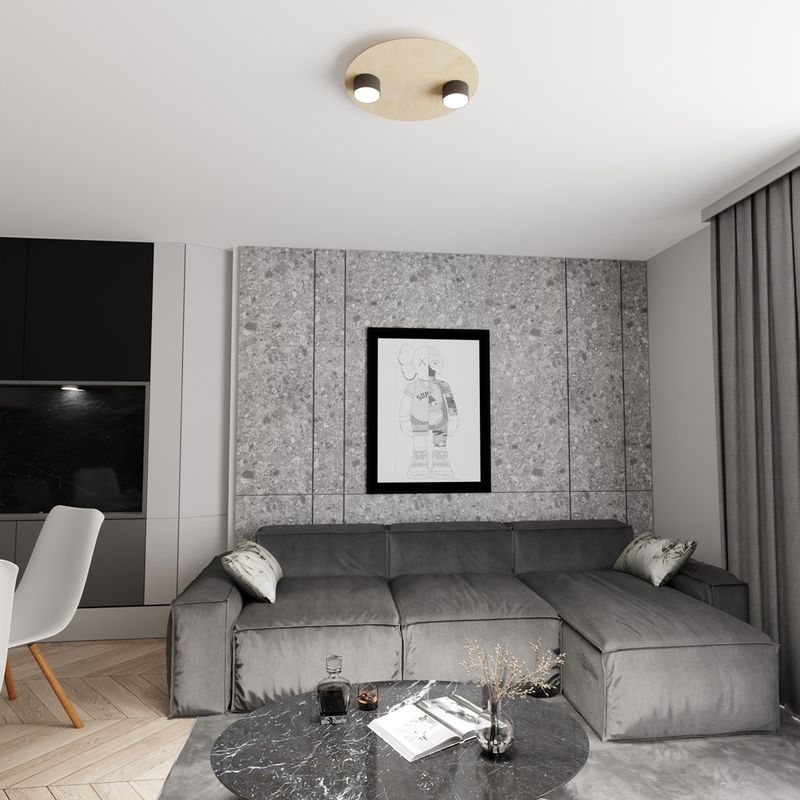 Emibig Lighting Taklampa PIXO 2 BL