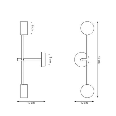 Emibig Lighting Taklampa NATSU K2 BL