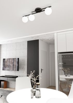 Emibig Lighting Taklampa KAIRO 3 BL OPAL