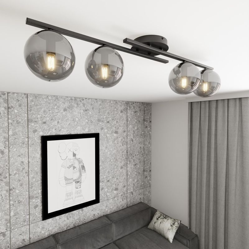 Emibig Lighting Taklampa KAIRO 4 BL GRAFIT