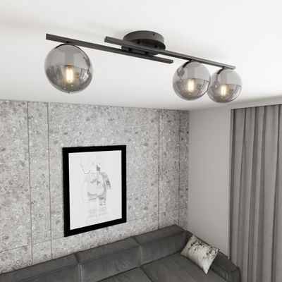 Emibig Lighting Taklampa KAIRO 3 BL GRAFIT