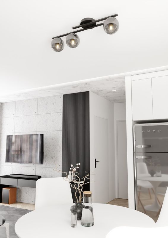 Emibig Lighting Taklampa KAIRO 3 BL GRAFIT