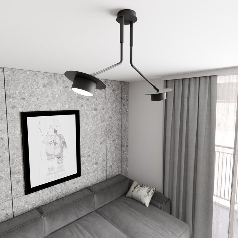 Emibig Lighting Taklampa MIZU 2 BL