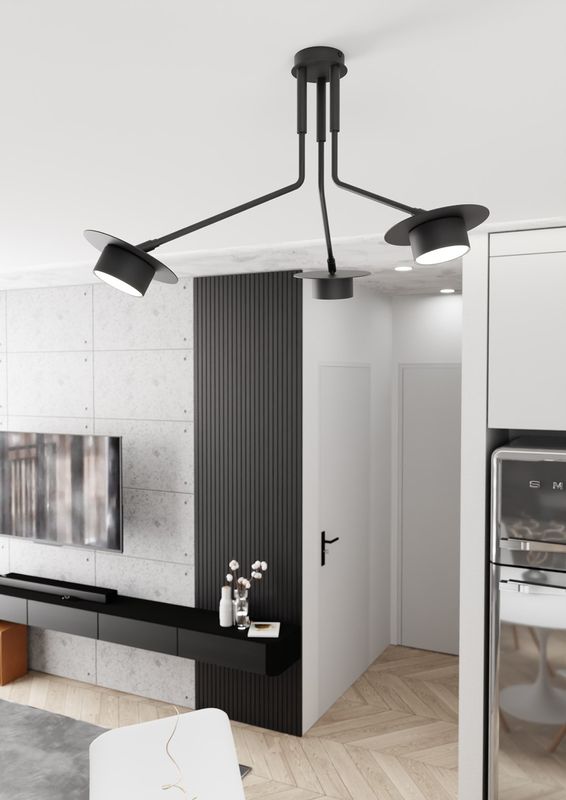 Emibig Lighting Taklampa MIZU 3 BL