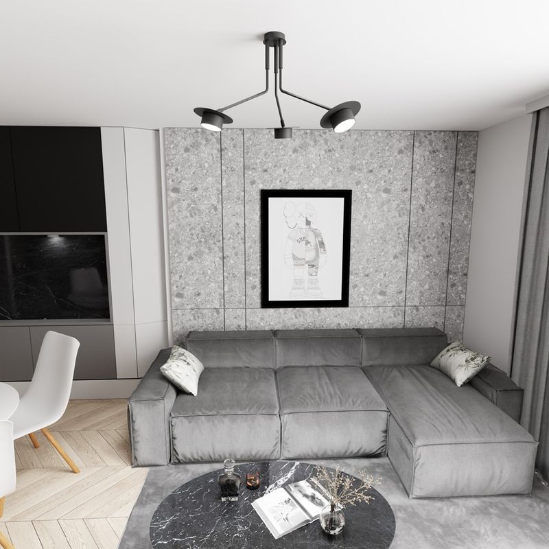 Emibig Lighting Taklampa MIZU 3 BL