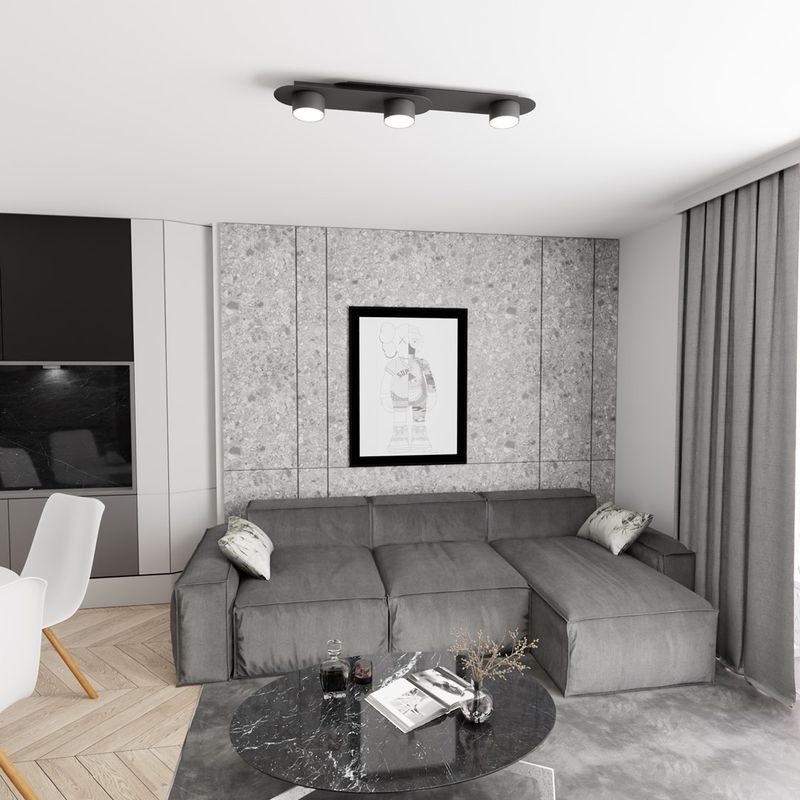Emibig Lighting Taklampa STILO 3 BL