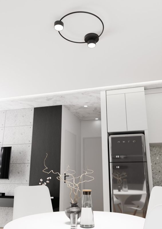 Emibig Lighting Taklampa LUCIO 2 BL