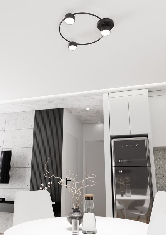 Emibig Lighting Taklampa LUCIO 3 BL