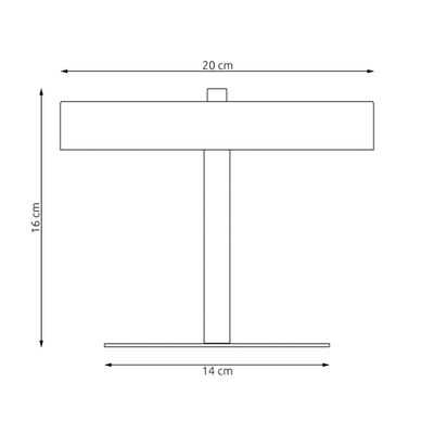 Emibig Bordslampa Lighting NEMO LN2 WH