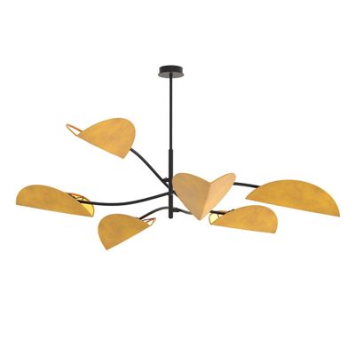 Emibig Lighting Taklampa LOTUS 6 BL SENAP