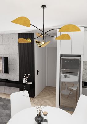 Emibig Lighting Taklampa LOTUS 6 BL SENAP