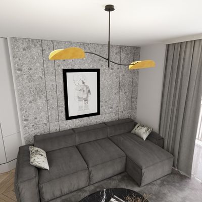 Emibig Lighting Taklampa LOTUS 2 BL SENAP