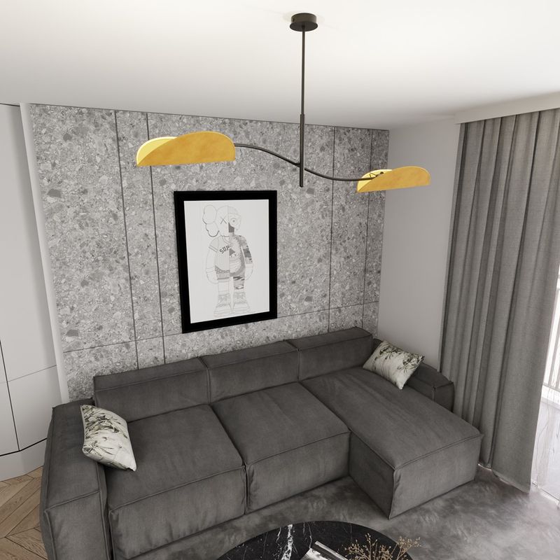 Emibig Lighting Taklampa LOTUS 2 BL SENAP