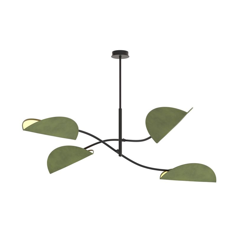 Emibig Lighting Taklampa LOTUS 4 BL GRÃ–N