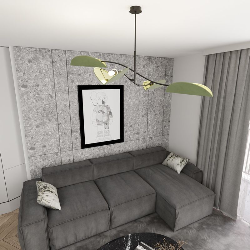 Emibig Lighting Taklampa LOTUS 4 BL GRÃ–N