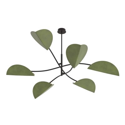 Emibig Lighting Taklampa LOTUS 6 BL GRÃ–N